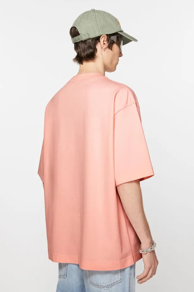 Acne Studios Tshirt Logo Pale Pink Men Tshirts