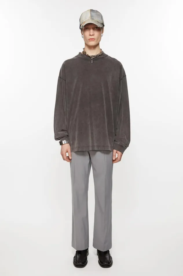 Acne Studios Tailored Trousers Cold Grey Men Trousers
