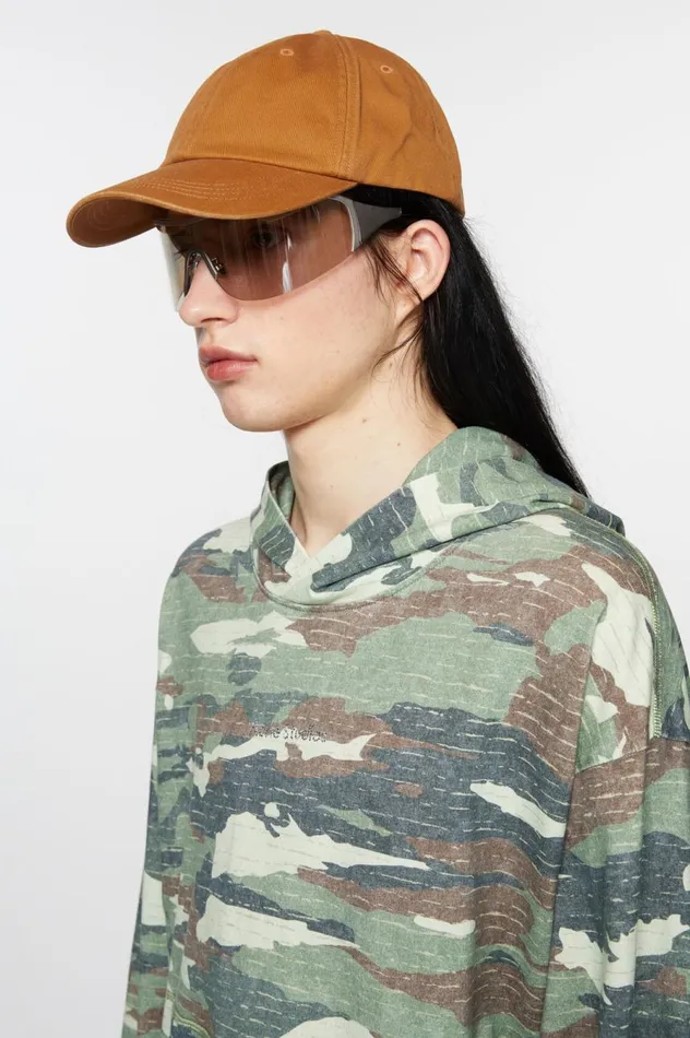 Acne Studios Twill Cap Toffee Brown Women Hats