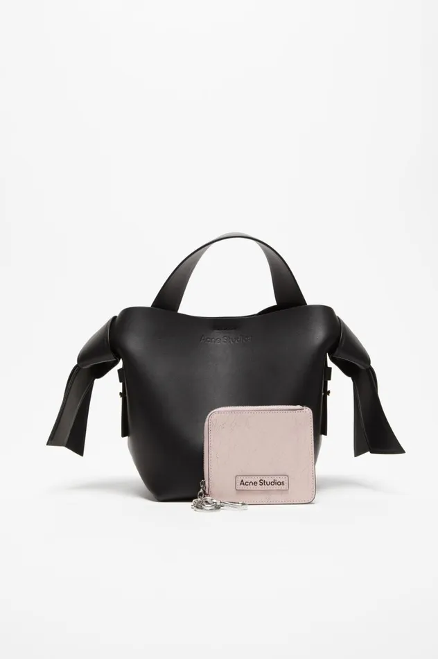 Acne Studios Zip Leather Wallet Pastel Pink Women Small Leather Goods