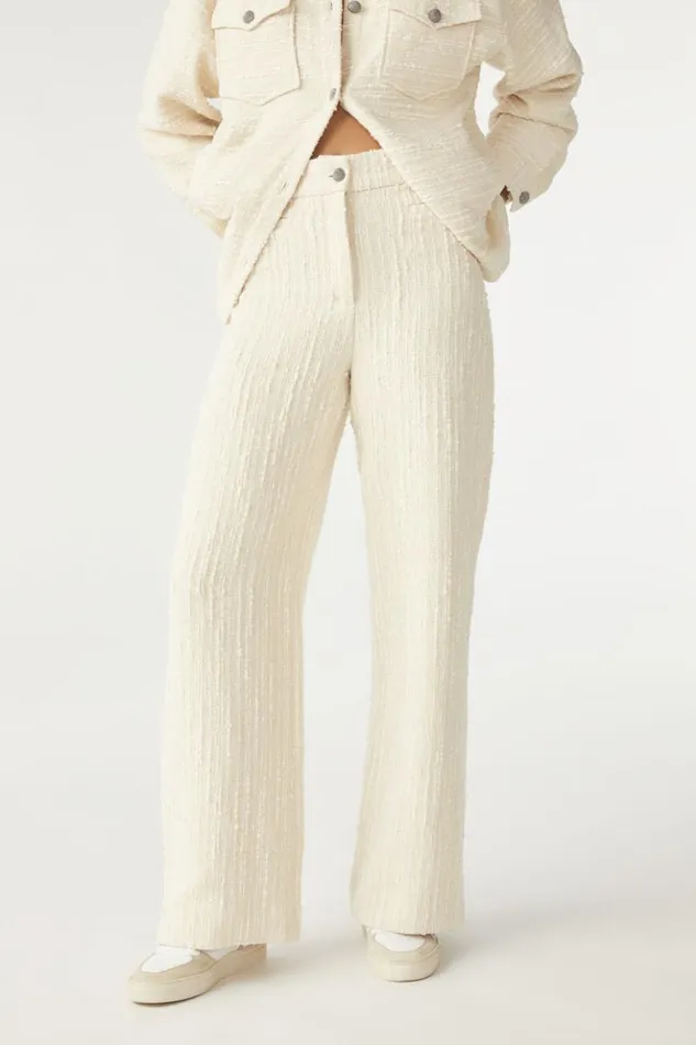 AmourWideLeg Tweed Pants Clothing Baandsh Pants and Jeans