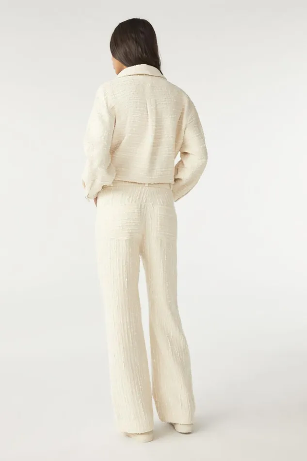 AmourWideLeg Tweed Pants Clothing Baandsh Pants and Jeans