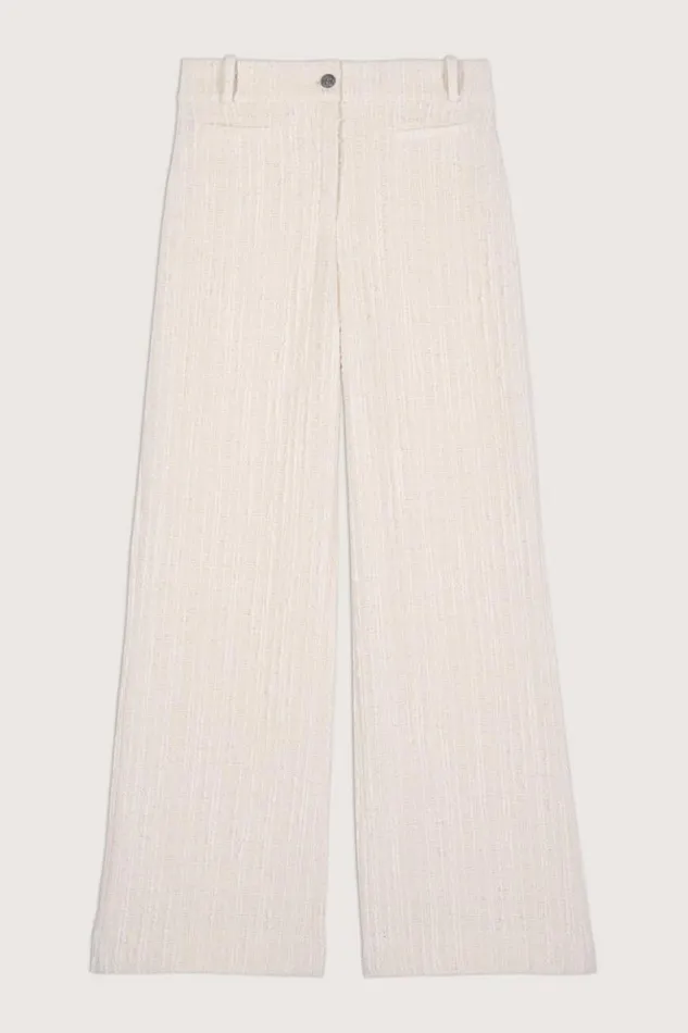 AmourWideLeg Tweed Pants Clothing Baandsh Pants and Jeans