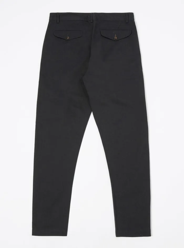 Aston Pant In Black Twill Men Universal Works Suiting