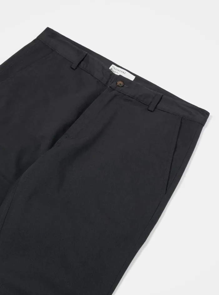 Aston Pant In Black Twill Men Universal Works Suiting