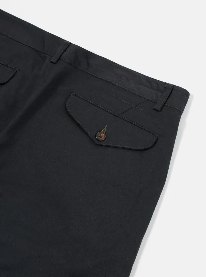 Aston Pant In Black Twill Men Universal Works Suiting