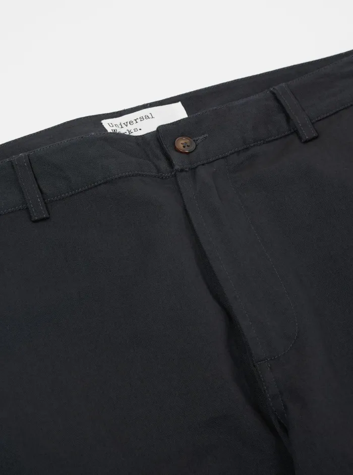 Aston Pant In Black Twill Men Universal Works Suiting