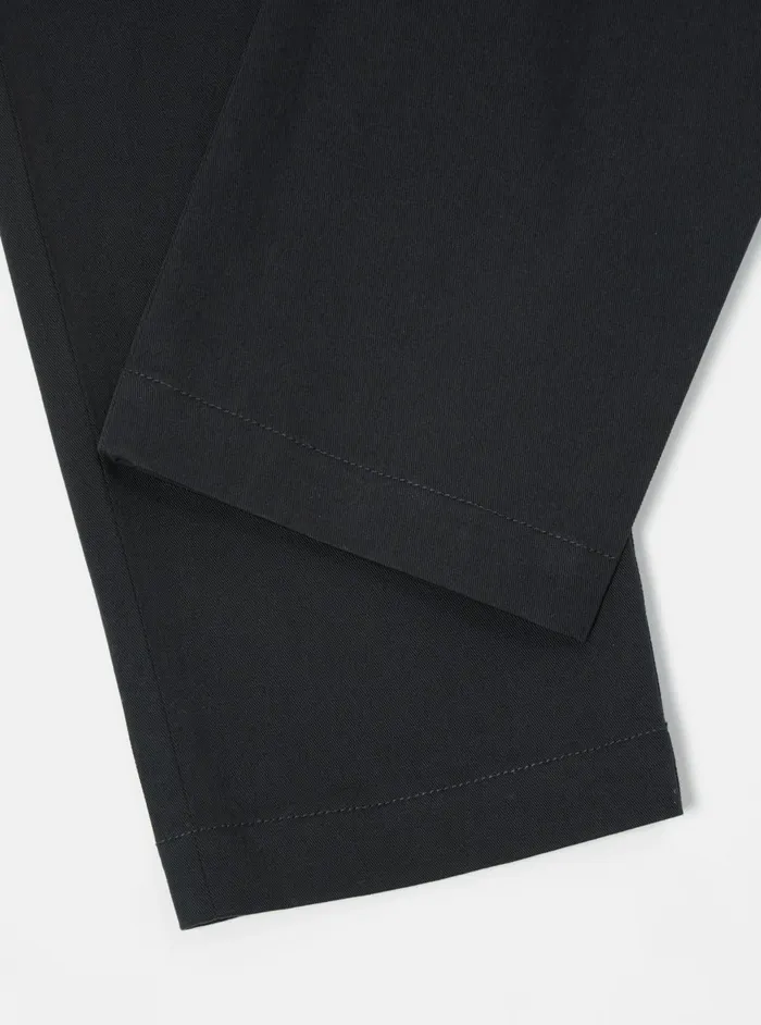 Aston Pant In Black Twill Men Universal Works Suiting