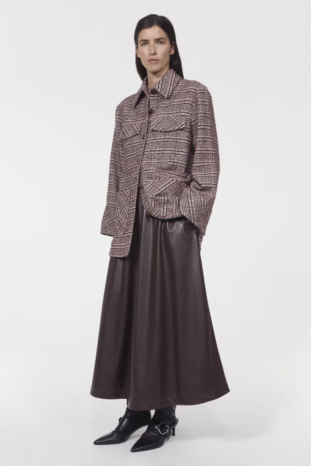 Avril Boucle Check Blazer Rosa Women Rodebjer Outerwear