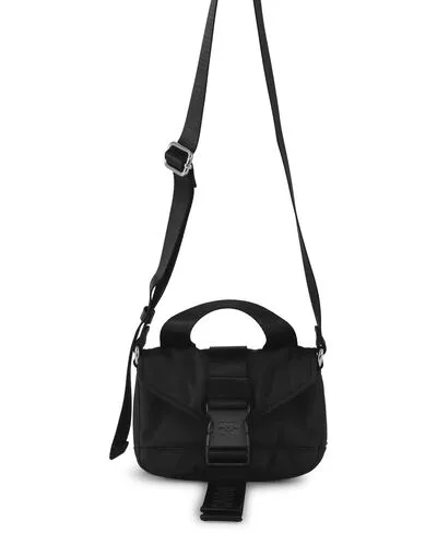 Bags GANNI Top Handle Black Tech Mini Satchel Bag Black