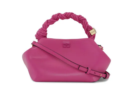 Bags GANNI Top Handle Pink Small Bou Bag Shocking Pink