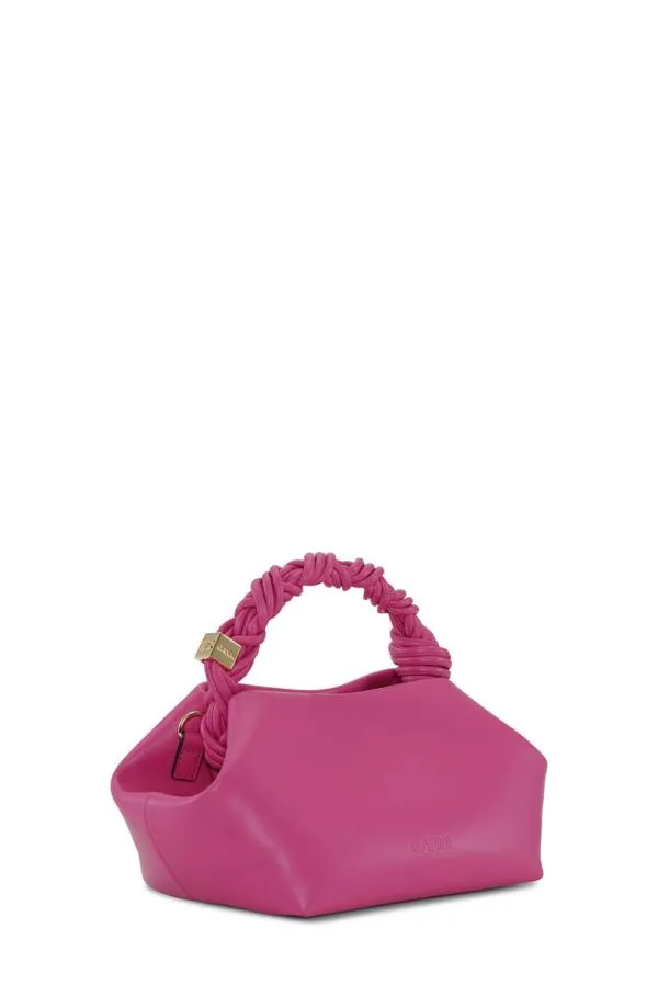 Bags GANNI Top Handle Pink Small Bou Bag Shocking Pink Bags GANNI Top Handle Pink Small Bou Bag Shocking Pink