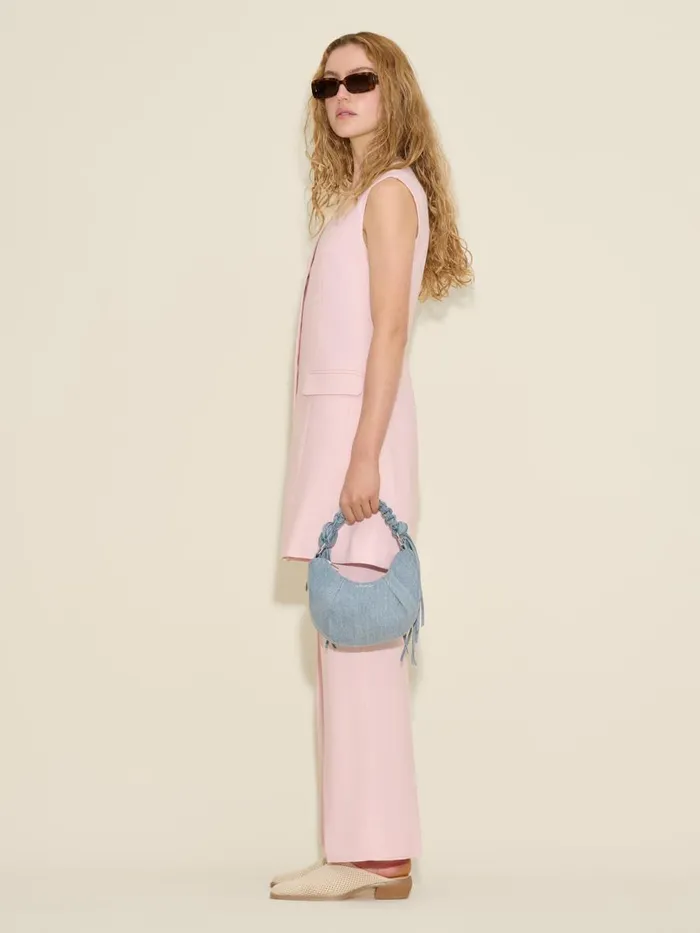 Bags WomenMen Holzweiler Cocoon Denim Micro Bag Lt Blue Mix