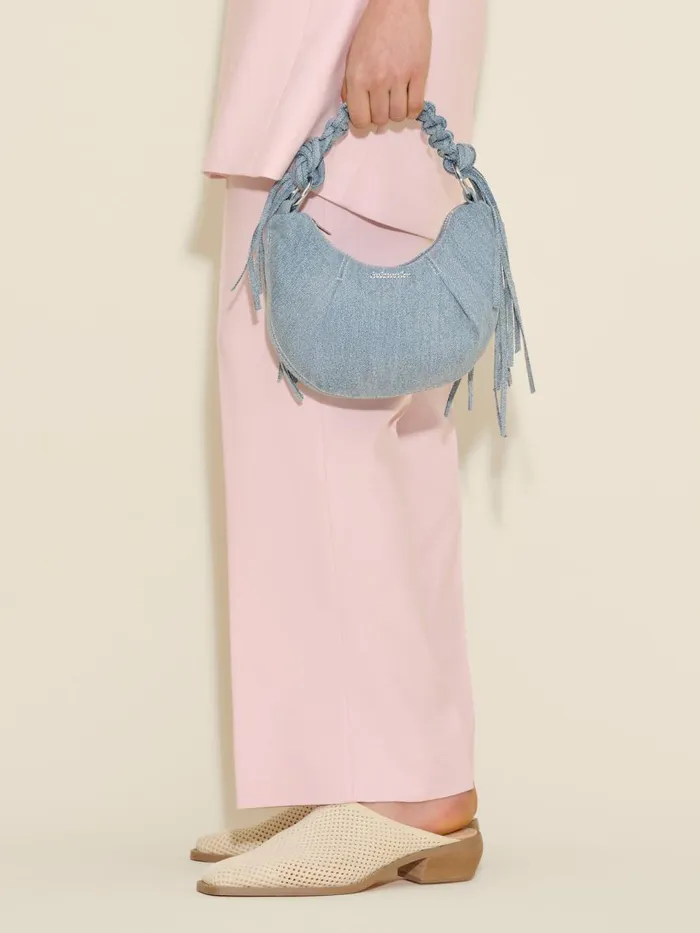 Bags WomenMen Holzweiler Cocoon Denim Micro Bag Lt Blue Mix