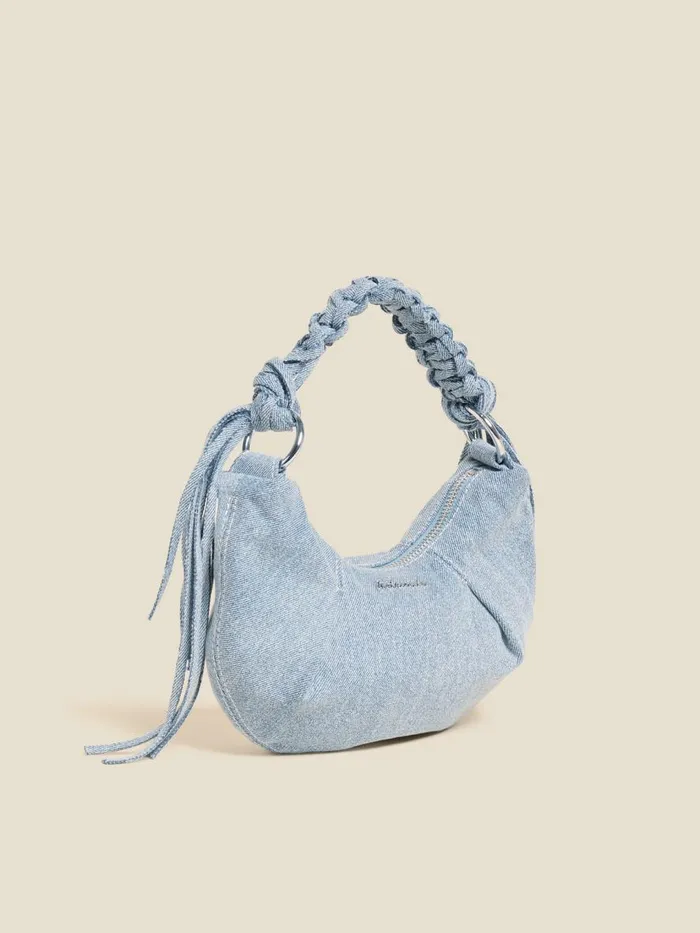 Bags WomenMen Holzweiler Cocoon Denim Micro Bag Lt Blue Mix