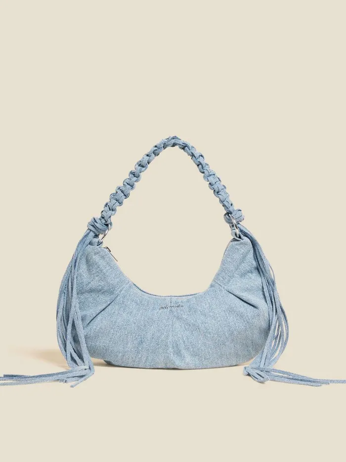 Bags WomenMen Holzweiler Cocoon Denim Small Bag Lt Blue Mix