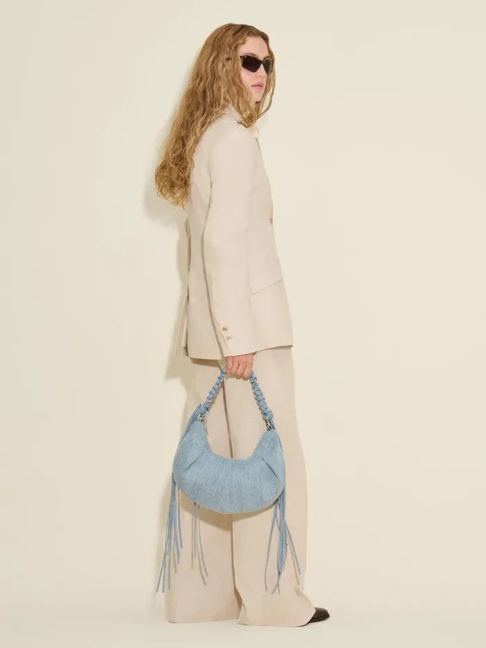 Bags WomenMen Holzweiler Cocoon Denim Small Bag Lt Blue Mix