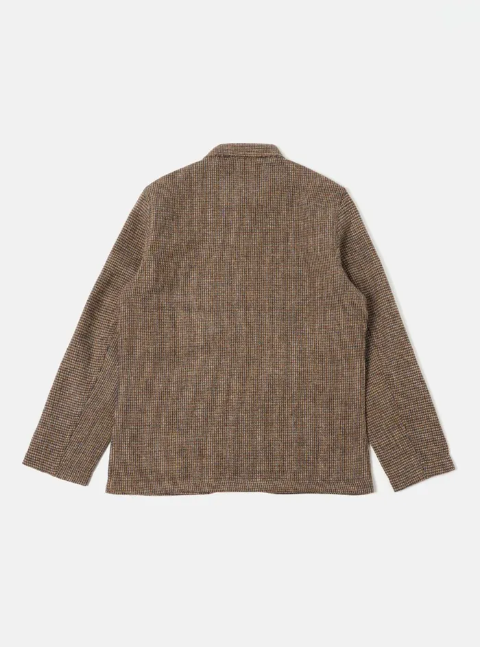 Bakers Jacket In Brown Harris Tweed Plaid Men Universal Works Coats and Outerwear