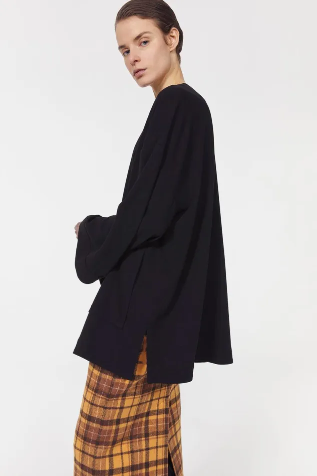Beale Drape Top Black Women Rodebjer Blazers
