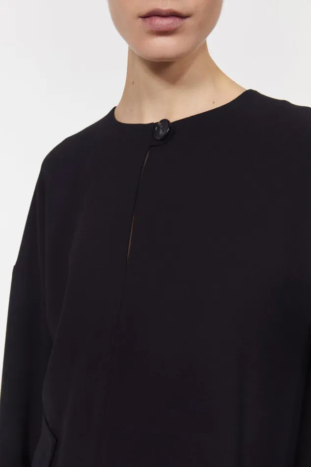 Beale Drape Top Black Women Rodebjer Blazers