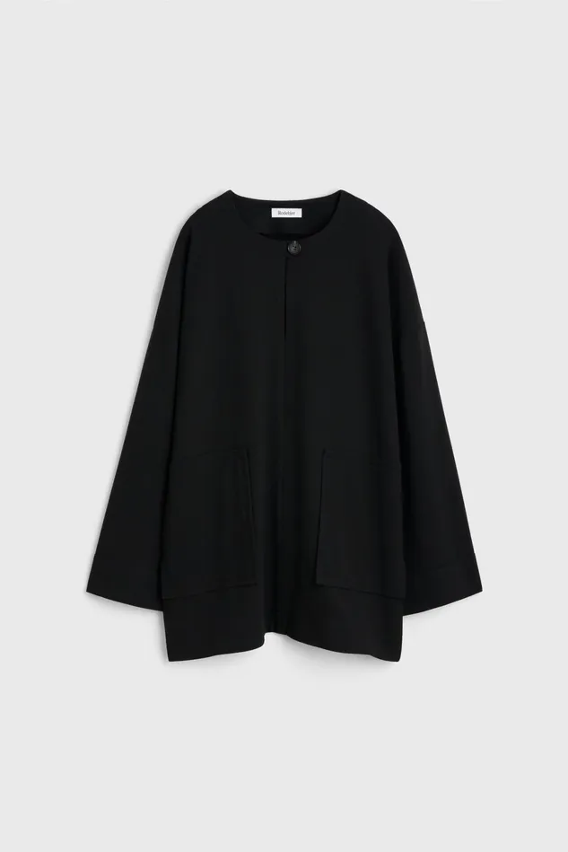 Beale Drape Top Black Women Rodebjer Blazers
