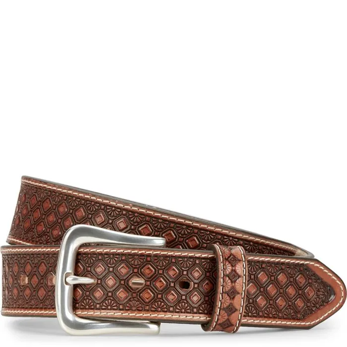 Belts Men Justin Boots Justin Saddle Creek Belt Brown