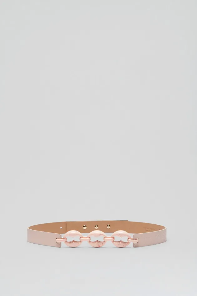 Belts RESIN CHUNKY TRIM BELT 25 CHALKPINK Scanlan Theodore Women Belts RESIN CHUNKY TRIM BELT 25 CHALKPINK Scanlan Theodore Women