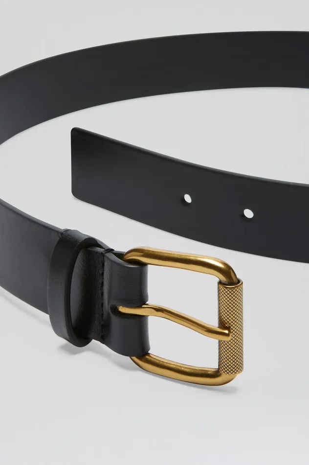 Belts Women Scanlan Theodore ROLLER BUCKLE BELT 3 BLACK