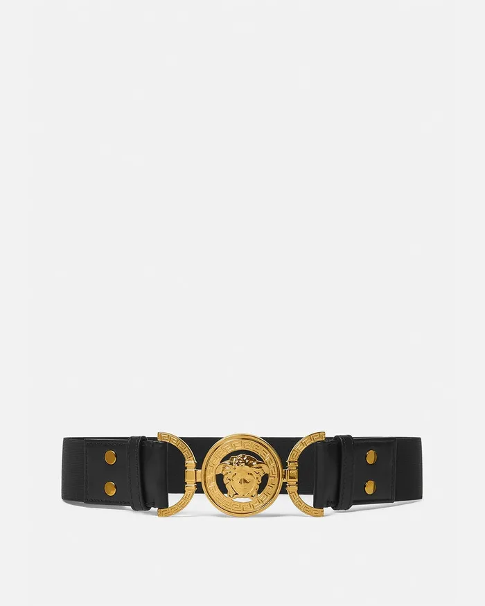 Belts Women Versace Medusa 03995 Belt 4 Cm Blackgold
