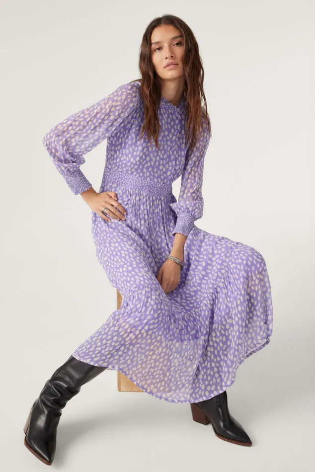 BiancaFlowing Flared Dress Clothing Baandsh Dresses