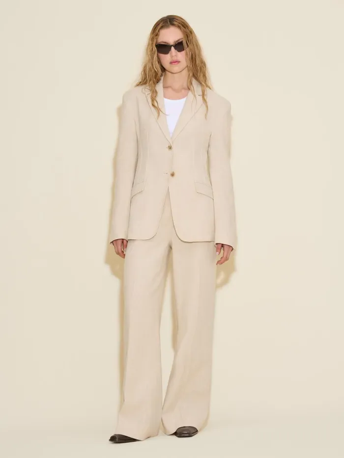 Blazers Women Holzweiler Cygnet Linen Blazer Ecru