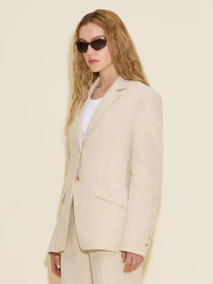 Blazers Women Holzweiler Cygnet Linen Blazer Ecru