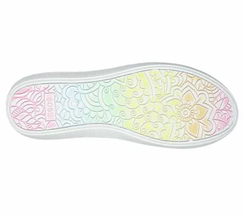 BOBS B Cute 8211 Painted Petals White Multi Women SKECHERS SlipOn