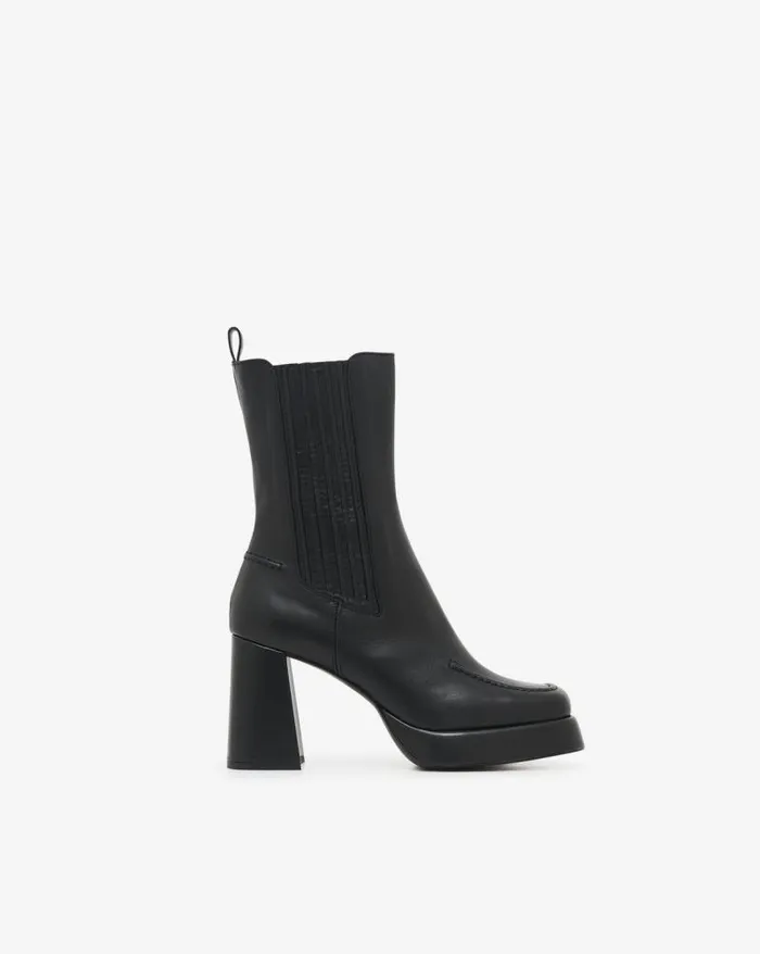 Boots Women IRO DONA LEATHER PLATFORM ANKLE BOOTS