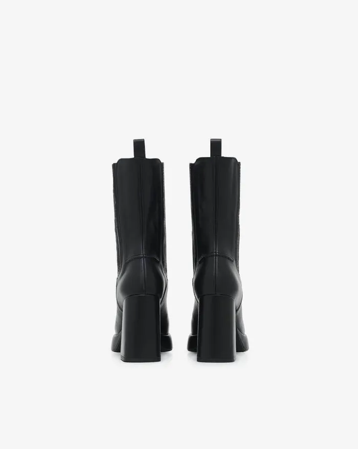 Boots Women IRO DONA LEATHER PLATFORM ANKLE BOOTS