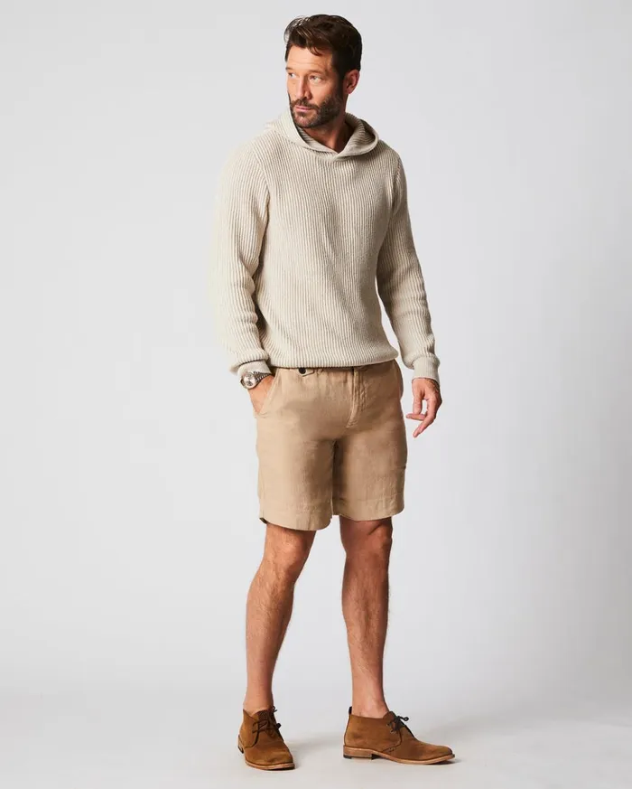 Bottoms Men Billy Reid Linen Moore Short Khaki