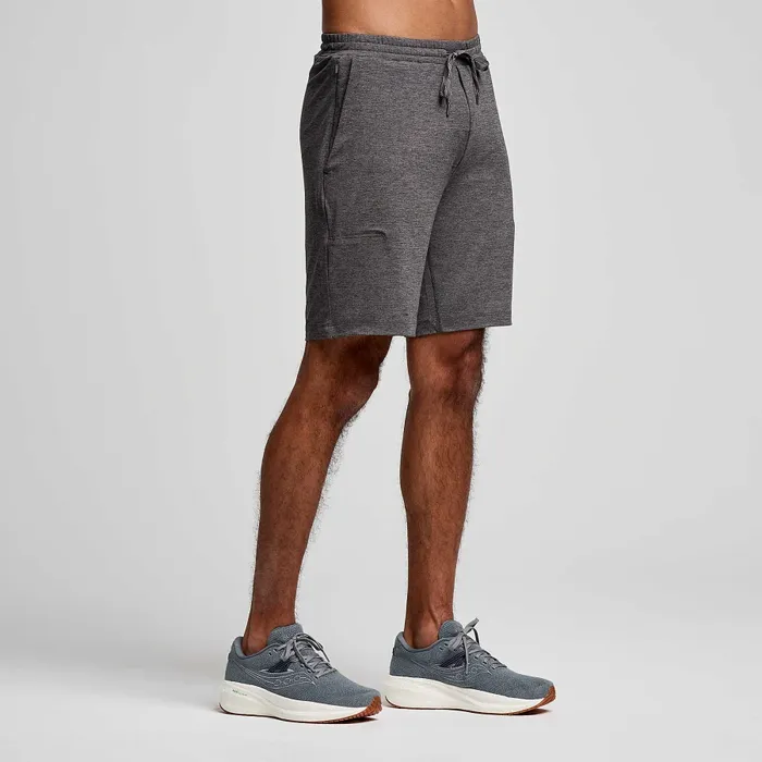 Bottoms Men Men8217s Triumph 88243 Short Carbon Heather Saucony Bottoms Men Men8217s Triumph 88243 Short Carbon Heather Saucony