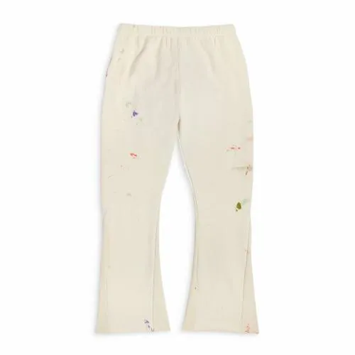 Bottoms WomenMen Gallery Dept GD PAINTED FLARE SWEATPANT White
