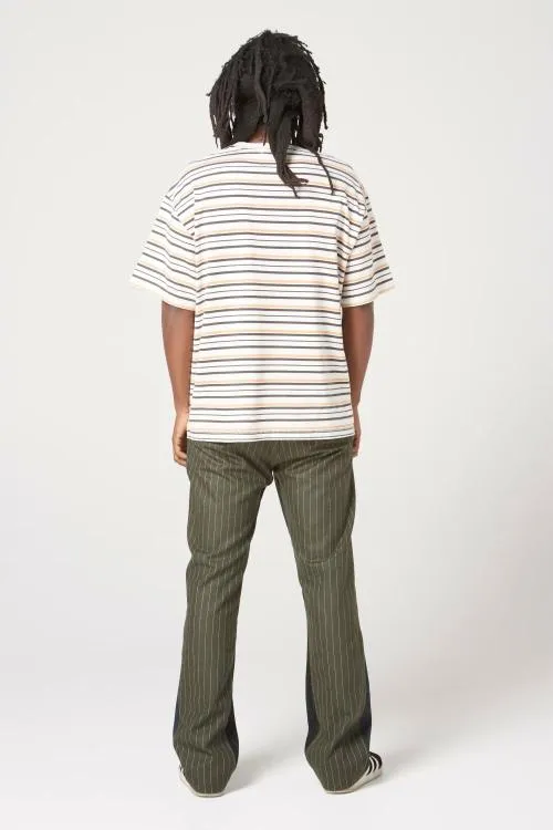 Bottoms WomenMen Gallery Dept PINSTRIPE DRESS PANT FLARE Dark Green