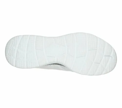 Bountiful 8211 Quick Path White Silver Women SKECHERS Lace Up Bountiful 8211 Quick Path White Silver Women SKECHERS Lace Up