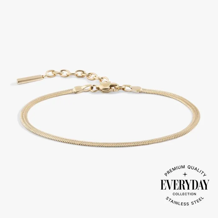Bracelets Women Alex And Ani Everyday Herringbone Chain Bracelet Stainless Steel Silver