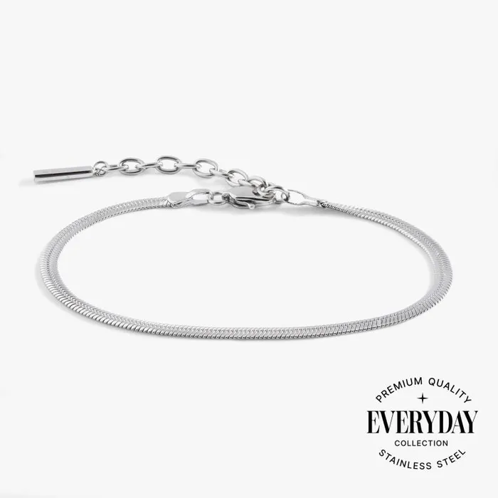 Bracelets Women Alex And Ani Everyday Herringbone Chain Bracelet Stainless Steel Silver
