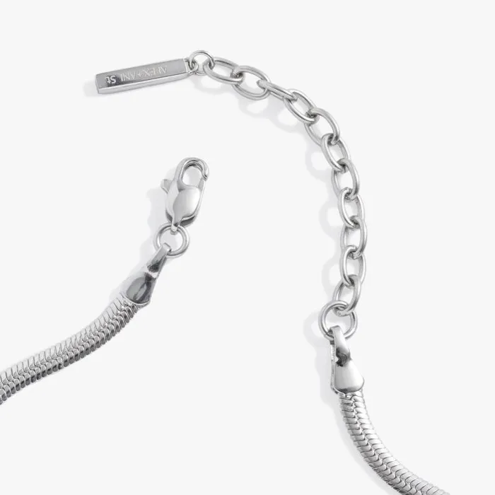 Bracelets Women Alex And Ani Everyday Herringbone Chain Bracelet Stainless Steel Silver