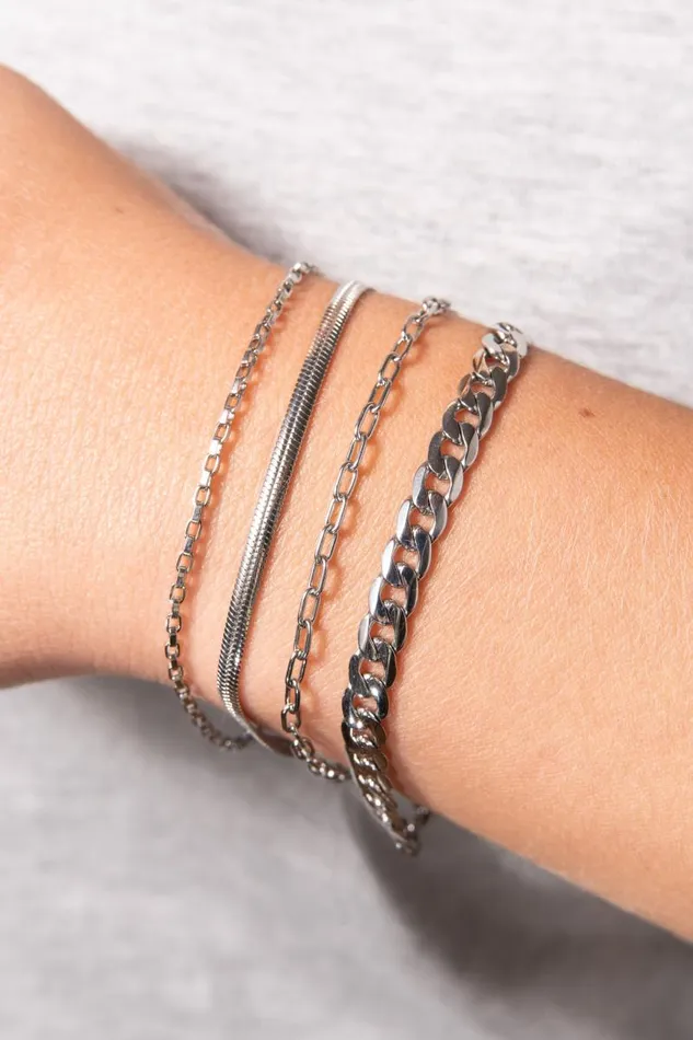 Bracelets Women Alex And Ani Everyday Herringbone Chain Bracelet Stainless Steel Silver