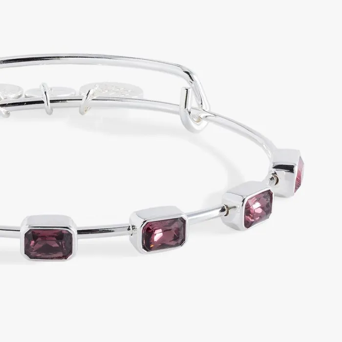 Bracelets Women Alex And Ani February Birthstone Emerald Cut Bangle Gold