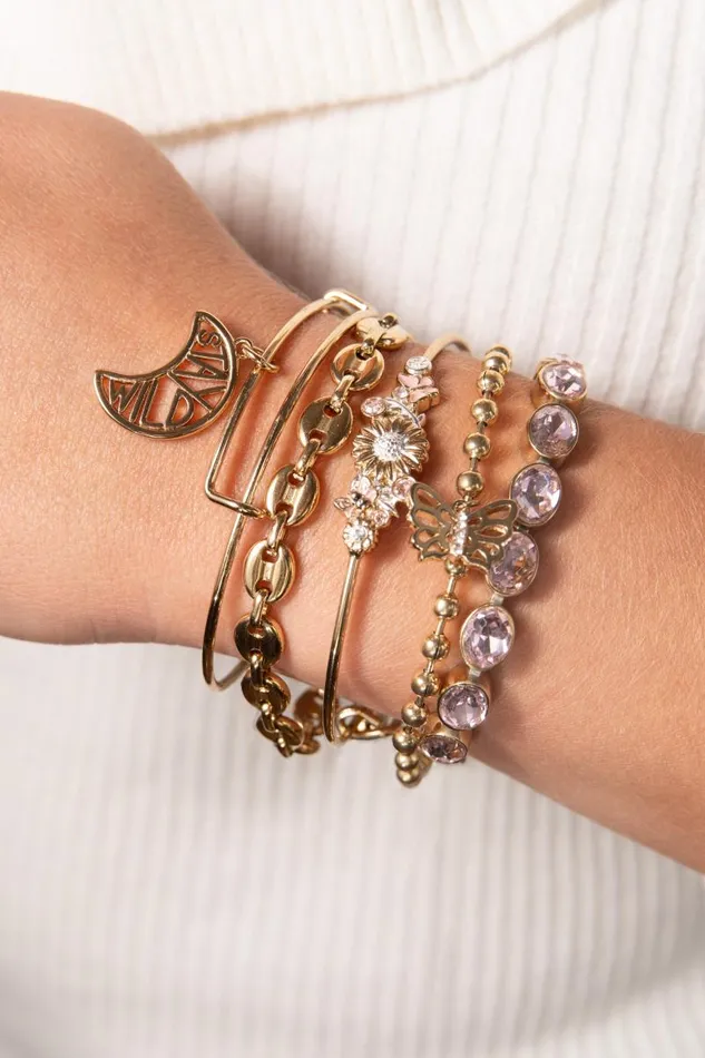 Bracelets Women Alex And Ani Floral Inline Bangle Two Tone