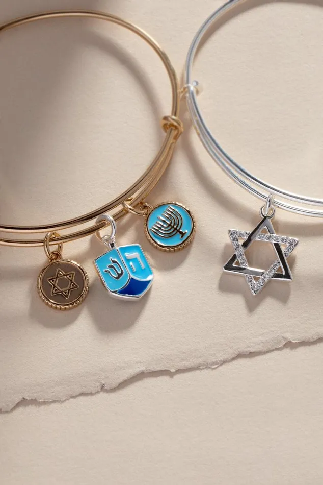 Bracelets Women Alex And Ani Holiday Dreidel Bangle Gold