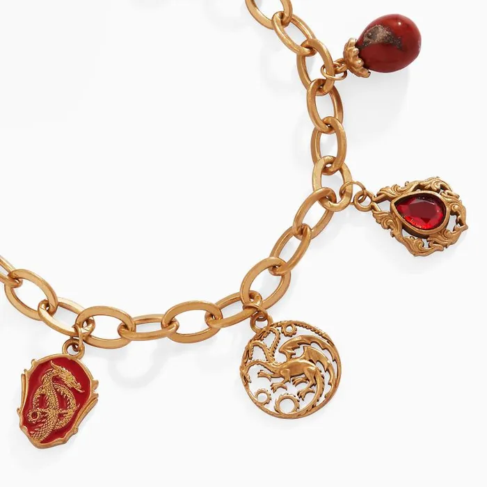 Bracelets Women Alex And Ani House Of The Dragon Toggle MultiCharm Bracelet Antique Gold