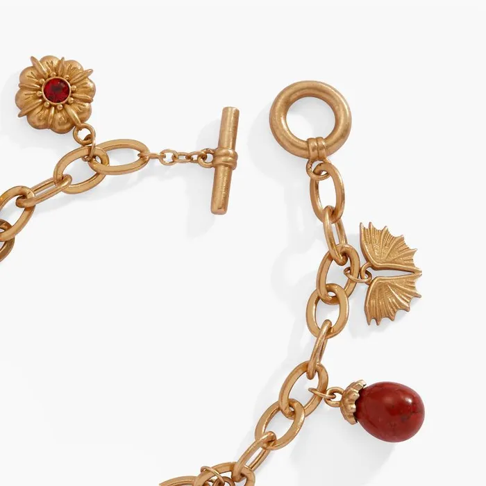 Bracelets Women Alex And Ani House Of The Dragon Toggle MultiCharm Bracelet Antique Gold