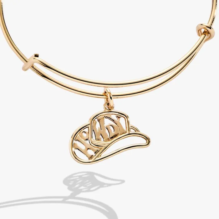 Bracelets Women Alex And Ani Howdy Charm Bangle Gold